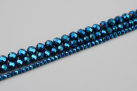 Blue Glass Faceted Bead Multi-Strand