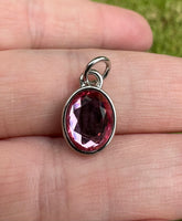 Glass Rose Color Charm