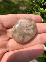 Flower Agate Palm Stone #1