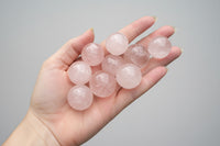 Pastel Rose Quartz Spheres