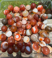 Beautiful Carnelian Spheres