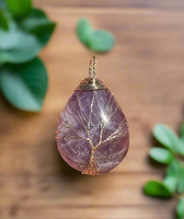 Wire-Wrapped Amethyst Pendant