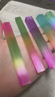 Colorful Moroccan Selenite Electroplated Rods