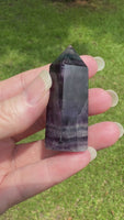 Dark Rainbow Fluorite Obelisk Tower #10