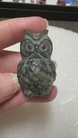 Carved Labradorite Owl