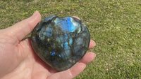 Large Beautiful Labradorite Heart #16