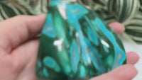 Polished Malachite, Chrysocolla Freeform #9 Zaire, Africa