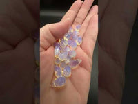 Opalite Faceted Briolette Teardrop Pendants – 12 × 8 mm Glass Pendants for Jewelry Making