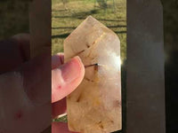 Gold Rutilated Quartz Point #1