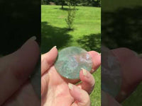 Moss Agate Polished Round Slice #13