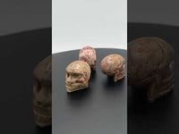 Hand-Carved Soapstone Skull – Polished Natural Stone Carving