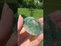 Moss Agate Polished Round Slice #14