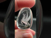 Beautiful Pegasus Garden Quartz Inner Scene Carving #4