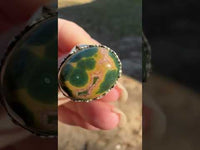 8th Vein Ocean Jasper S925 Sterling Silver Ring #9