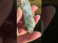 Moss Agate Double Terminated Point #6