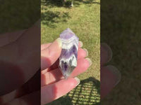 Double Terminated Chevron Amethyst Point #14