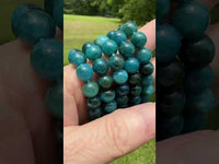 Blue Apatite 8mm Beads for Bracelets