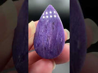 Charoite Pear Shape Cabochon Good Quality #2