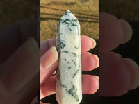 Moss Agate Double Terminated Point #5