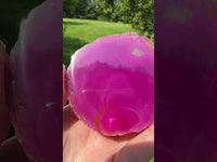 Dyed Pink Agate Slice #13