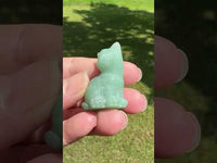 Green Aventurine Carved Cat #4