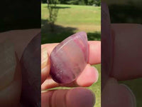 Pear Shape Candy Fluorite Cabochon #19