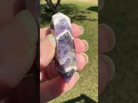 Double Terminated Chevron Amethyst Point #12