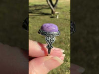 Natural Charoite Ring #39