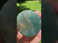 Moss Agate Polished Round Slice #39