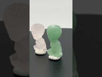 Carved Gemstone Yoga Alien