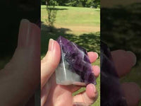 Feather Fluorite Free Form with Rainbows #2