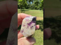 Feather Fluorite Free Form with Rainbows #3
