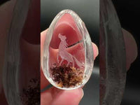 Beautiful Horse Garden Quartz Inner Scene Carving #3