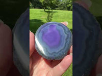 Dyed Purple Agate Slice #25