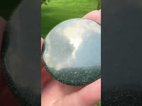Moss Agate Polished Round Slice #27