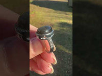 Natural Gold Sheen Obsidian Rings