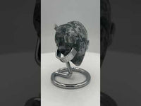 Moss Agate Carved Heart #3