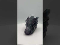 Fluorite Dragon Head Carving #17