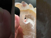 Druzy Agate Geode Indigenous-Inspired Profile Headdress Carving #7