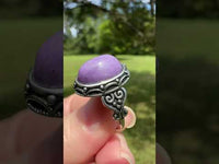 Natural Charoite Ring #11