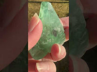 Green Fluorite Carved Leaf