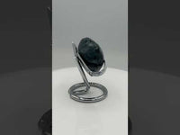 Moss Agate Carved Heart #1