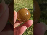 Yellow with Purple Fluorite Sphere #5