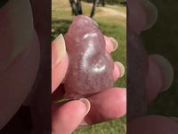Ghostly Ghoul Strawberry Quartz Carved Crystal