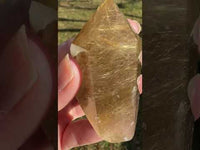 Gold Rutilated Quartz Point #2
