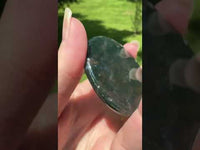 Moss Agate Polished Round Slice #19