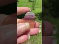 Candy Fluorite Carved Heart #13