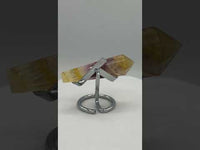 Carved Fluorite Scepter with Rainbows #4