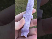 Lepidolite Carved Knife