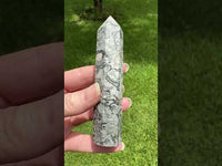 Gray Lace Agate Tower #2